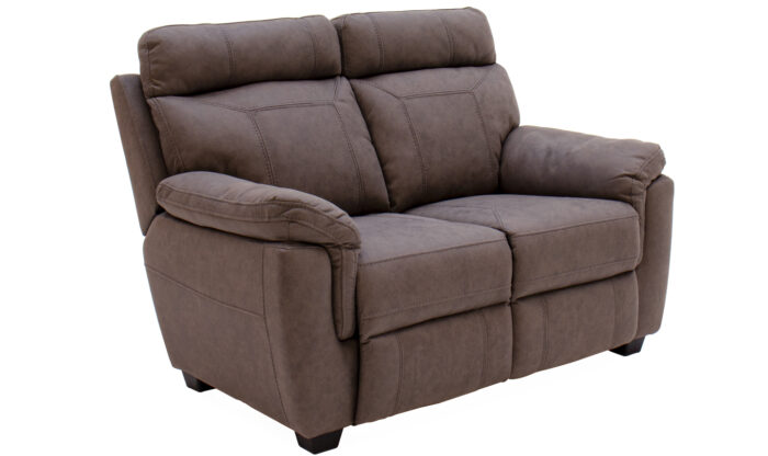 Baxter 2 Seater Fixed Brown - Angle