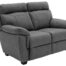Baxter 2 Seater Fixed Grey - Angle