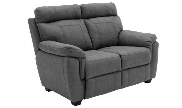 Baxter 2 Seater Fixed Grey - Angle