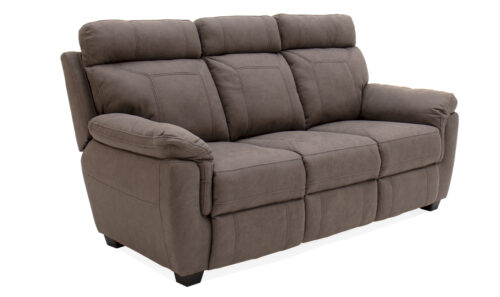 Baxter 3 Seater Fixed Brown - Angle