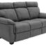 Baxter 3 Seater Fixed Grey - Angle