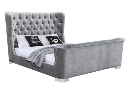 Belvedere Bed 5' Pewter - Angle (2)