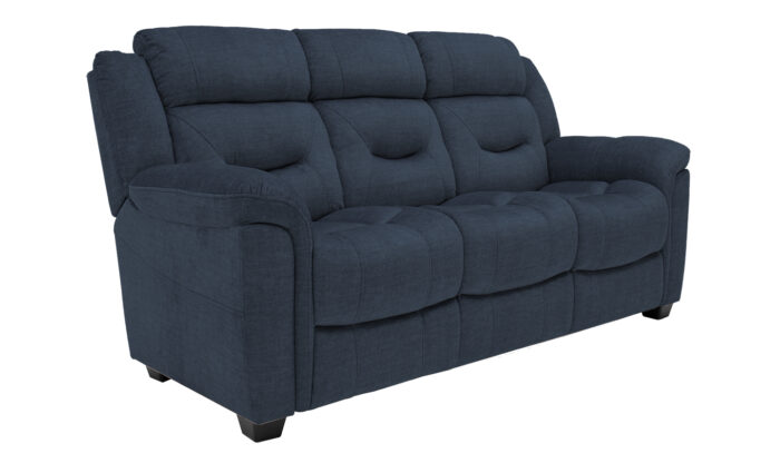 Dudley 3 Seater Blue Angled