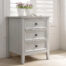 Mila Bedside Table - 3 Drawer Taupe
