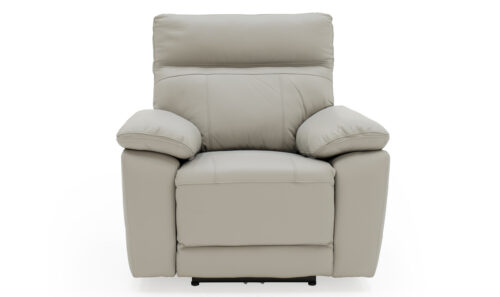 Positano 1 Seater Electric Recliner Light Grey - Staight
