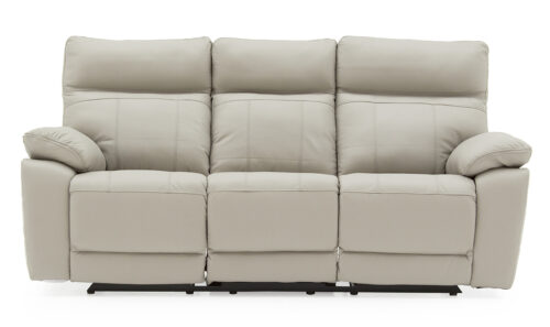 Positano 3 Seater Electric Recliner Light Grey - Staight