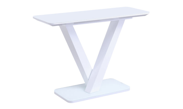 Rafael Console Table White Angled
