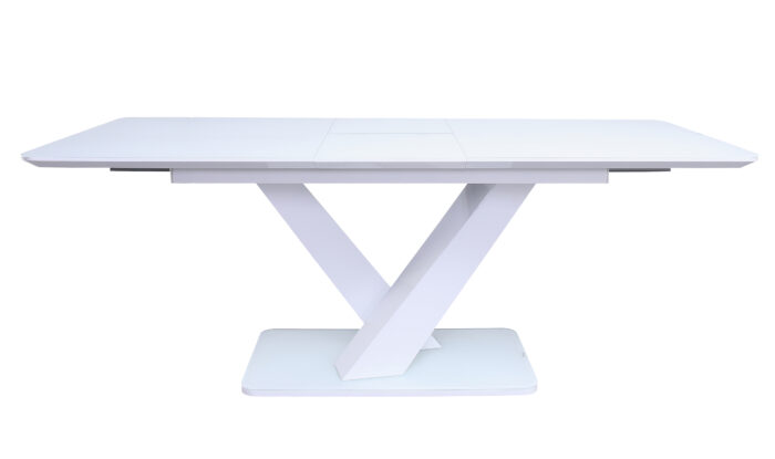 Rafael Dining Table White Extended Straight