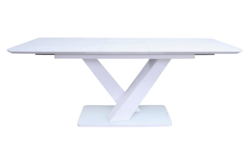 Rafael Dining Table White Extended Straight