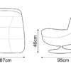 Axis Swivel Chair - Yellow - Image 2