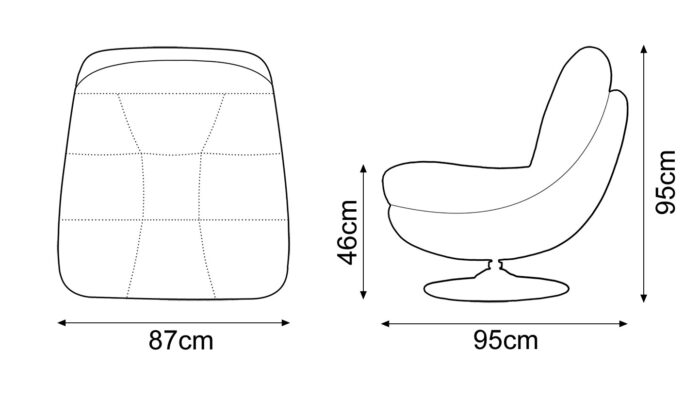 Axis Swivel Chair - Yellow - Image 2