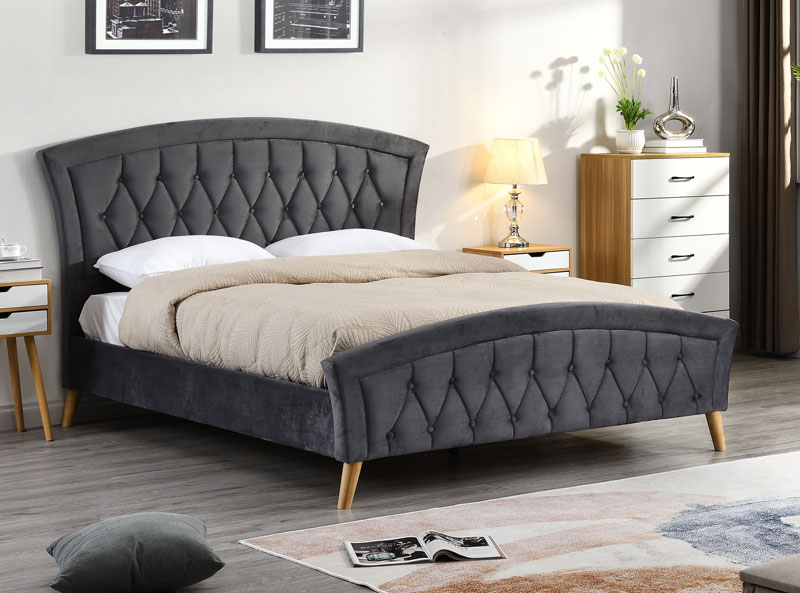 Kingston Fabric Bed 4'6ft