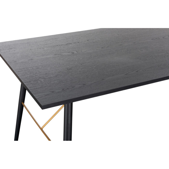 barcelona dining table 1200 black and copper