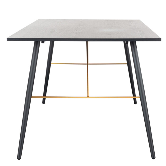 Barcelona Dining Table 1600 - Black and Copper - Image 4