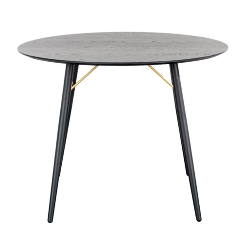 barcelona round dining table 1000 black and copper