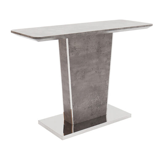 beppe console table light grey concrete effect