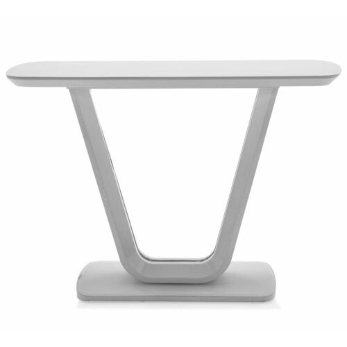 lazzaro console table white gloss 1100