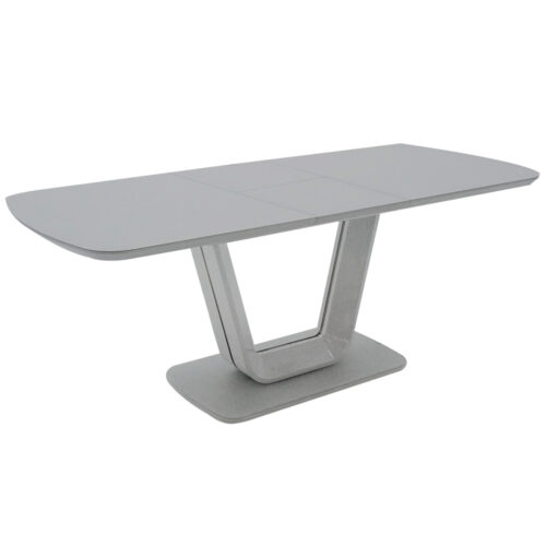 lazzaro dining table ext light grey matt 1200/1600