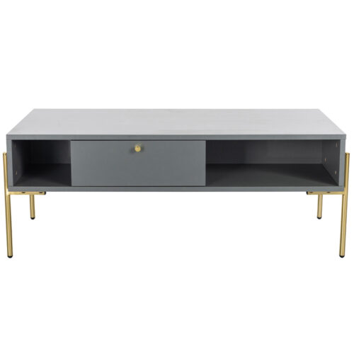 madrid coffee table 1200 grey and gold