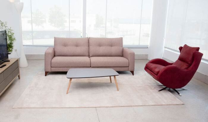 Modern Stylish Sofa - Lenny Leather Armchair Cork