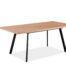 Wood effect Extendable Table with Black contemporary legs
