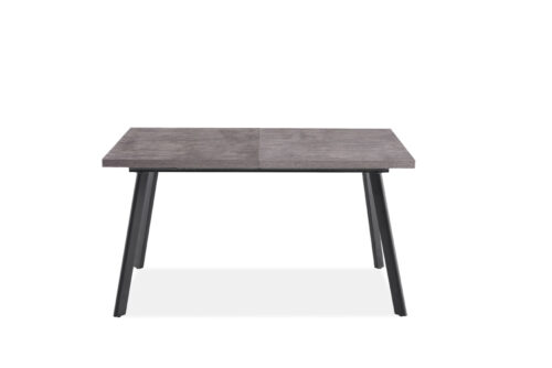 Side Angle of Fredrik concrete effect table without extension in place