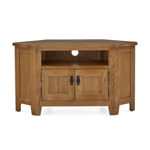 Burford Corner TV Unit from front upper view
