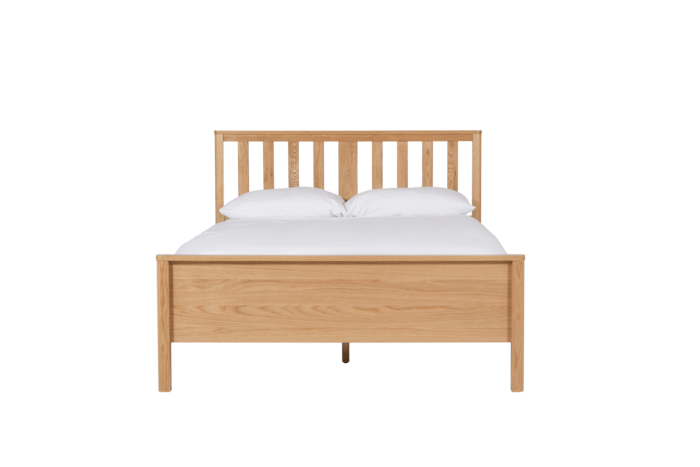 Renata 5ft Bedframe - Low Footboard - Oak - Image 4