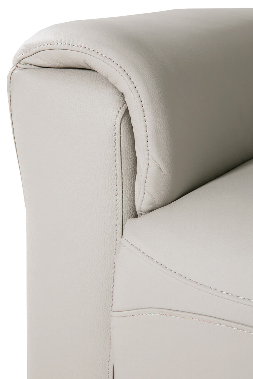 Russo 3 Seater Electric Recliner- Stone Leather - Image 6