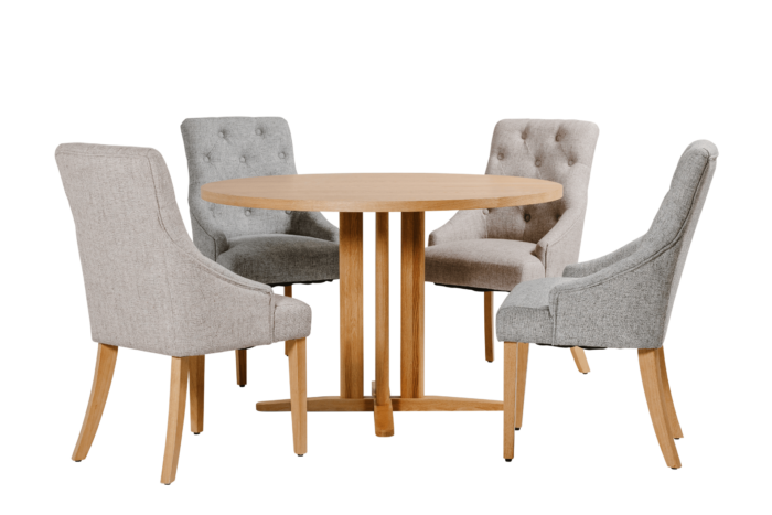 Renata Oak Round Dining Table - Image 3