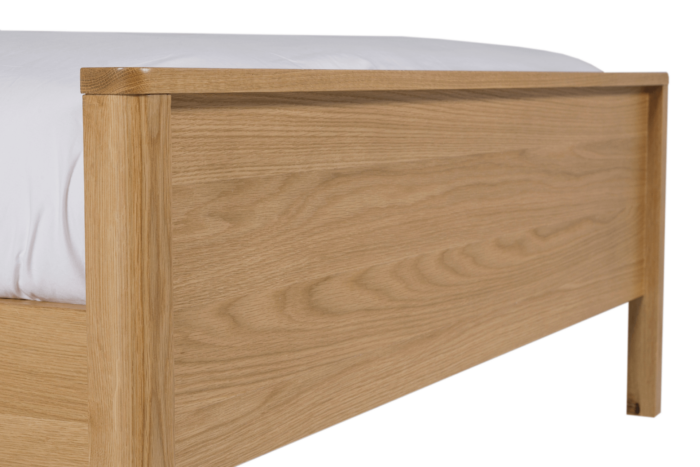 Renata 5ft Bedframe - Low Footboard - Oak - Image 6