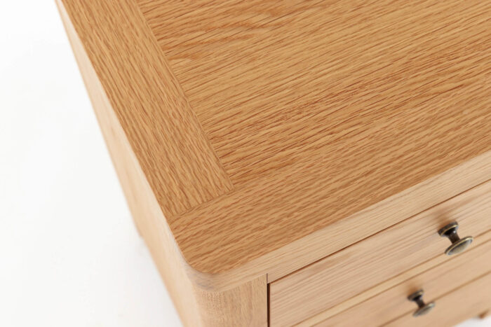 Renata Bedside Locker 3 Drawer - Oak - Image 5