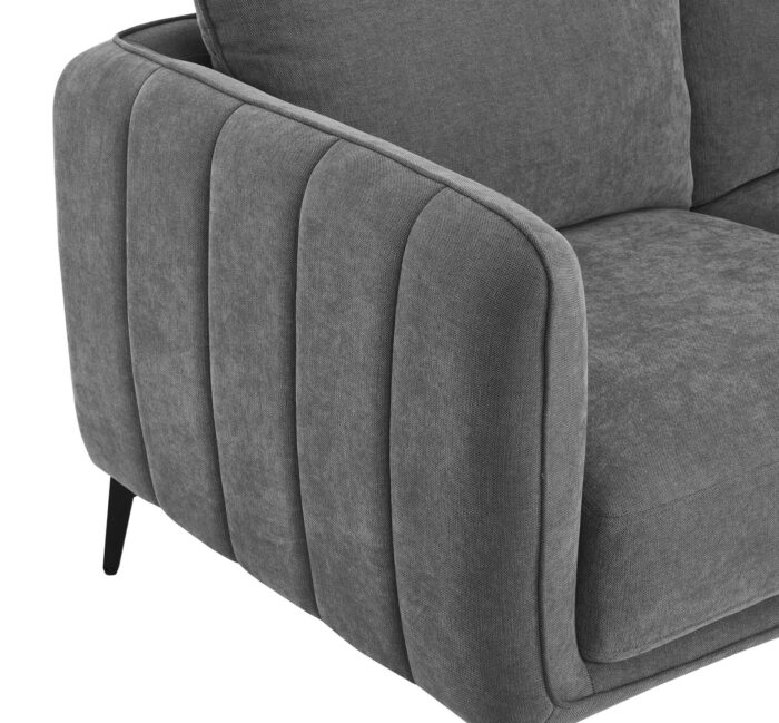 Vera 2 Seater Sofa - Grey C5 - Image 5