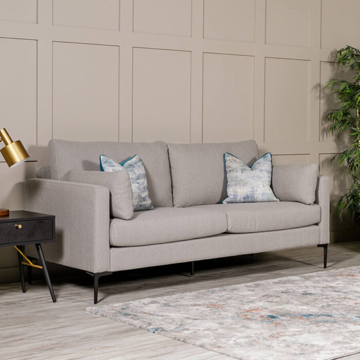 Wren 3 Seater Sofa - Greige - Image 2