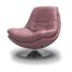 Pink Swivel Chair. Modern and Stylish with Chrome Base