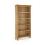 tall narrow wide 5 shelf oak bookcase
